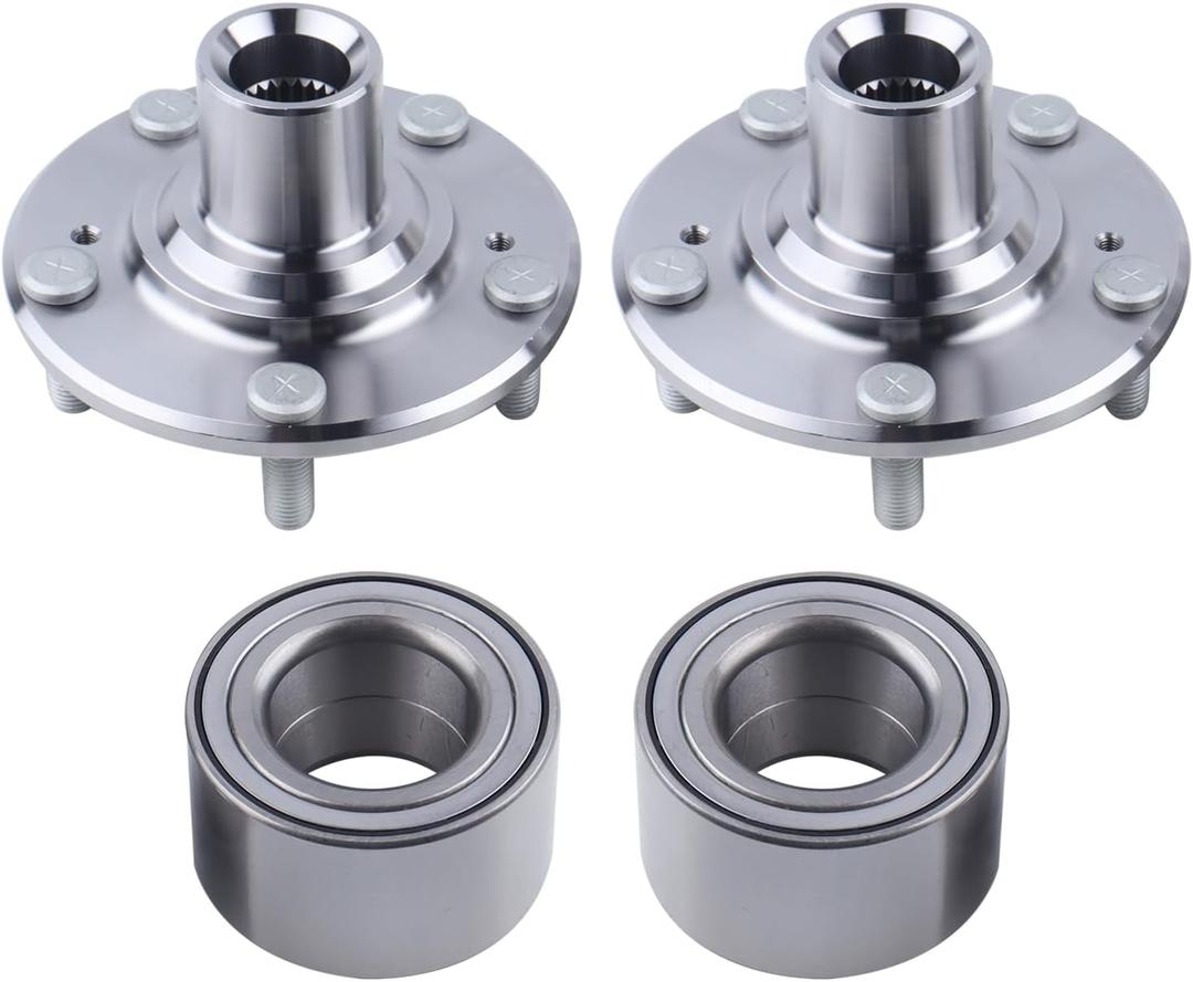 2 x Front Wheel Hub Bearing Assembly Compatible with 2012-2015 Honda Civic DX EX LX HF Hybrid 1.8L 1.5L,Replace 44600-TR0-A00 NT510089