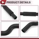 1 Pcs Radiator Coolant Hose for Toyota Camry 3.0L 1995-2003 Upper Heater Hose No.1657120020 Black Rubber