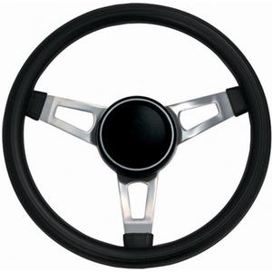 Grant 846 Classic Series Nostalgia 15 inch Black Foam Grip 3-Spoke Design with Horn Button Steering Wheel