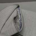 Jinchan Fiora Round Rug 7ft Area Rugs Vintage Floral Distressed Design Machine Washable Non-Slip Low-Pile Ultra-Thin Circle Rug for Living Room Dining Room Bedroom Farmhouse (7' Round, Dark Blue)