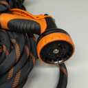 Giraffe Tools Non-Expandable Garden Hose 100FT 1/2” Lightweight Flexible Water Hoses Burst 600 psi with 9 Spray Function Nozzle Heavy Duty Hose