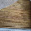 Large Square Ottoman Tray for Living Room and Coffee Table, Decorative Acacia Wood Serving Tray with Metal Handles for Breakfast in Bed, Dinner Food Kitchen TV (Natural, 20" x 20" x 2")