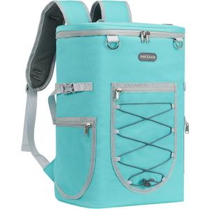 Backpack Cooler Backpack 26 Cans Insulated Leak Proof for Women Men Beach Camping Picnic Fishing Hiking Lunch Backpack Waterproof Cooler (Large, Mint Green)