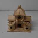 2in1 Bird House&Bird Feeder.Bird House for Outside,Hummingbird House with 6 Hole,Bluebird Finch Cardinals Hanging Big Birdhouse,Nesting Box Birdhouse for Backyard/Patio Decor.