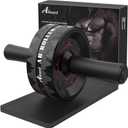 Ab Roller Wheel, Abs Workout Equipment for Abdominal & Core Strength Training, Home Gym Exercise Wheels for Men Women, with Knee Pad Accessories