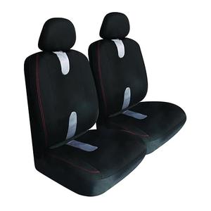 Pilot Automotive SC-438E Pro Comp Mesh Seat Cover - Black & Gray 2 Piece Set