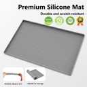 Mateeylife Under Sink Mat Kitchen Waterproof, Silicone Sink Tray 28"x19"