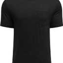 Deyeek Shoulder Post Surgery Recovery Shirts for Men Full Tear Away Short Sleeve T Shirt Adaptive Chemo Clothing (Black, XXXL)