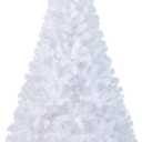  6Ft-Artificial-PVC-Christmas-Tree-W-Stand-Holiday-Season-Indoor-Outdoor-White