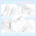 RELBRO Spring Clamps, 3.5 Inch Clear Plastic Clips for Balloon Arch Backdrop Craft Decoration Projects, Invisible Design, 10 Pcs