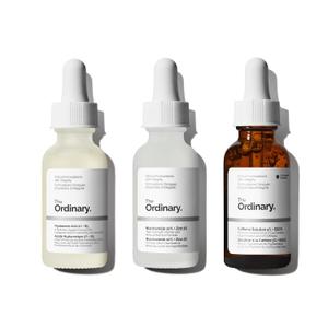 The Ordinary Serum Favorites Set Hyaluronic Acid 2% + B5, Niacinamide 10% + Zinc 1%, Caffeine Solution 5% Eye and Face Serums for Hydrating, Brightening & Pore-Minimizing Skin Care