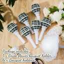 Thyle 7 Pcs Flower Bouquet Holder Foam Floral Handle Wedding Supplies Bridal Bouquet Kit for Wedding Flower DIY Floral Arrangements Decoration