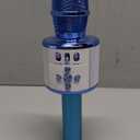 BONAOK Karaoke Microphone for Kids & Adults - Bluetooth Microphones Singing Mic with Disco Lights, Echo Effect, Built-in Speaker Portable Karaoke Player for Party Travel Gifts Q78(Blue)