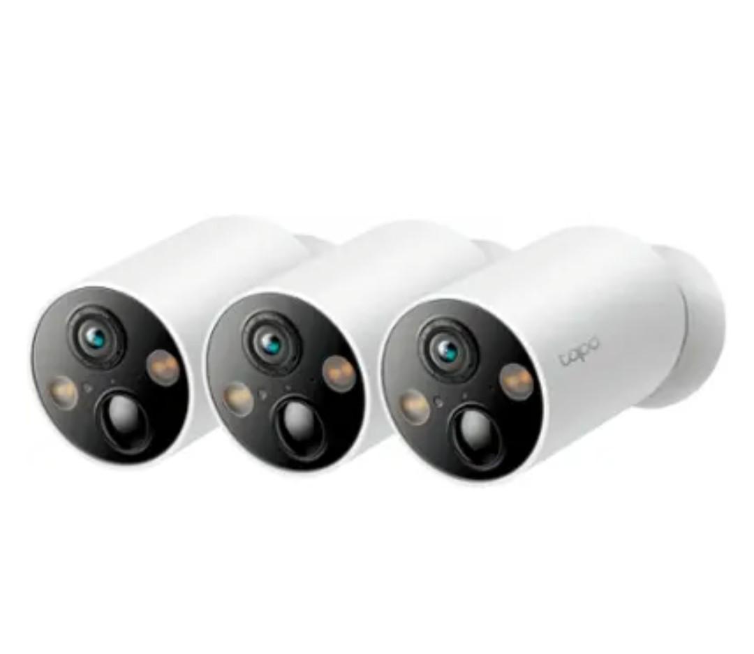TP-Link - Tapo Wire-Free Indoor/Outdoor 2K Smart Security Cameras, Magnetic Base (3-pack) No Fees - White