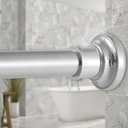 Silver Long Curtain Rod Tension Shower Curtain Rods 30 to 120 inch Adjustable Heavy Duty Rods for Bathroom Windows Outdoor Spliced Telescopic Design No Drill No Slip Stainless Steel