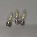 PHILIPS LED 60W BA11 E26 Base 3-Pack Ultra Definition Soft White (2700K) 500 Lumen (5W=60W) Dimmable Clear Flicker Free Candelabra Light Bulbs