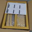 Fomcet 10FT x 10FT Backdrop Stand Heavy Duty with Base, Gold Portable Adjustable Pipe and Drape Kit, Square Metal Arch Party Frame for Wedding Birthday Parties Banquet Decorations