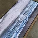 Wapluam Large Wall Art For Living Room Wall Decor For Office Black And White Painting Bedroom Wall Decorations Blue Sea Wave Pictures Artwork For Modern Black Framed Beach Canvas Prints Poster (72"L x 32"W)