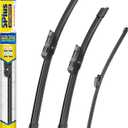 5 PLUS Silicone Windshield Wipers Replacement for 2007-2017 VW Volkswagen Tiguan Wiper Blades(Set of 3),Automotive Replacement Windshield Wiper Blades For My Car-24"/21"/13"