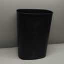 BestOffice | 13 Gallon Trash Can with Lid | Automatic Touchless Garbage Can | Odor Control | Modern Oval Design | Easy to Clean | Plastic | Black | Fits Any Kitchen, Bathroom, Office or Home