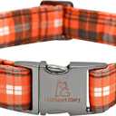 Lionheart Glory Premium Fall Dog Collars Thanksgiving Holiday Collar Dog Heavy Durable Comfortable Adjustable Dog Collar for Large Collar Dogs Boys Dog Collar Cute Collars Pet Gift (Large (Pack of 1)