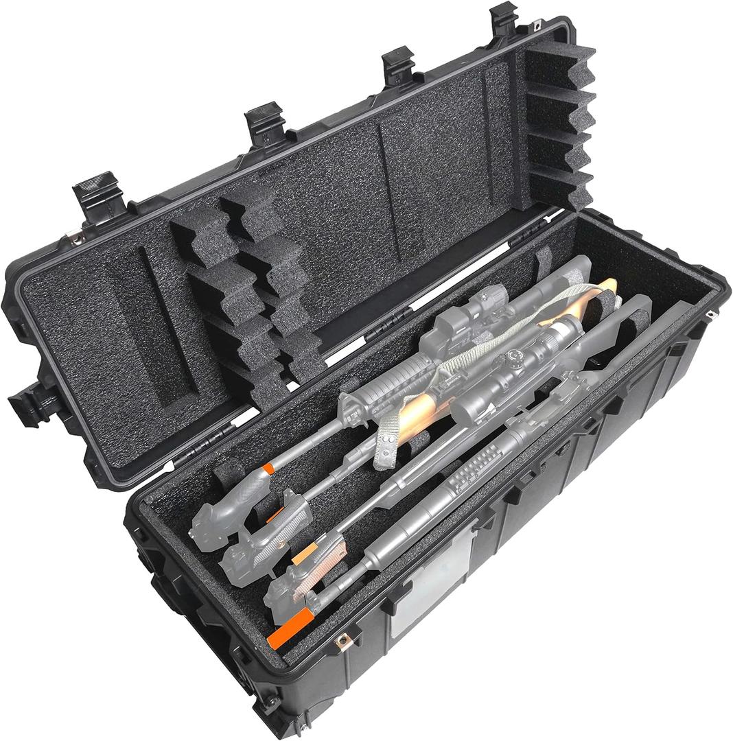 Case Club 4 Rifle Case, Black, Extra Large, CC6084HXYWRIF4, 41.50" L x 13.50" W x 12.00" H