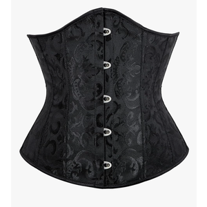 Alivila.Y Fashion Corset Womens Brocade Underbust Boned Corsets Bustier Waist Trainer M