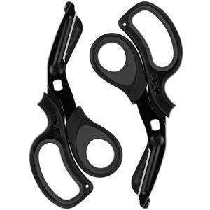 MEUUT 2 Pack Medical Scissors Trauma Shears for Nurses -Patented Bandage Scissors with Non-Stick Blades, Surgical Grade Shears Stainless Steel EMT Scissors for All Purpose (Black+black)
