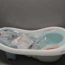 Fisher-Price Baby to Toddler Bath 4-in-1 Sling 'N Seat Tub with Removable Infant Support and 2 Toys, Pacific Pebble
