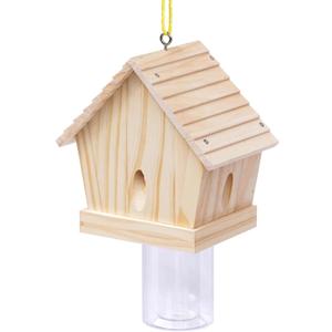 Carpenter Bee Trap for Outside - Chalet Style Nature Hanging Wood Carpenter Bee Traps Outdoor - Best Bee Trap - Insect Traps with Removable Vault (1 Pack)