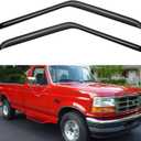 Window Visors Rain Guards for 1980-1996 Ford F150 F250 F350 Standard Cab, Out-Channel Window Vent Wind Deflectors Visors Shades for 80-96 Bronco, for 2 Front Doors