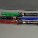 Light Up Sabers, 3 Packs Light Sword for Kids with FX Sound, Expandable Light Up Saber for Cosplay Halloween Dress Up Parties Birthday Christmas (Red.Green.Blue)