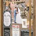 Large Shadow Box Frame 16x20 Display Case, Wood Wedding Bouquet Memory Box