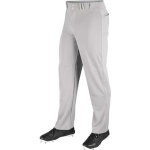 CHAMPRO Boys' Youth MVP Open Bottom Relaxed Fit Baseball Pants (X-Small, Grey)
