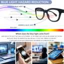 SIGVAN 6 Pack Reading Glasses Blue Light Blocking Square Computer Spring Hinge Readers for Women