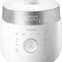 CUCKOO Twin Pressure Rice Cooker 10-Cup Uncooked / 20-Cup Cooked with Induction Heating Technology, 20 Menu Modes with Voice Guide, Large Rice Maker Multi-Cooker & Pressure Cooker (CRP-LHTR1009FW)