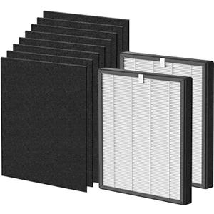 ProHEPA 9000 Replacement Filters Compatible with VEVA ProHEPA 9000 Air Purifier - 2 Pack Premium Air Filters + 8 Pack Activated Carbon Pre-Filters