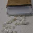 Transparent Clear Small Animal Playpen, Guinea Pig Cages, Puppy Dog Playpen, Pet Playpen, Rabbit Bunny Indoor Fence Pen Enclosure, White Clear Plastic Playpen,12X12 Inch, 12Panels