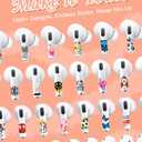 2 x RockMax for AirPods 4 SkinPersonalized Rose Stickers for Air Pods 4th Gen, Compatible with AirPod Case 2024, Durable Tattoo Wrap, Easy to Identify