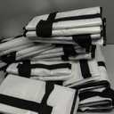 12 Pack Extra Heavy Duty Large Moving Bags with Strong Zipper & Comfortable Handles, Sturdy & Durable Clothes Storage Bags Totes Bins, Packing Moving Boxes for College Supplies, White