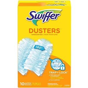 Swiffer Refill Dusters, Dust Lock Fiber, Light Blue, Unscented, 10 PCS