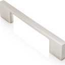 Southern Hills Brushed Nickel Cabinet Pulls - 96mm - Satin Nickel Drawer Handles, Modern Kitchen Cabinet Handles, Silver Kitchen Handles for Cabinets and Drawer Pulls, Cupboard Door Hardware (3.75 inches)
