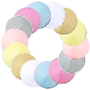 Pack of 2, NEIYIDAREN Washable Nursing Pads 14 PCS Reusable Breast Pads for Breastfeeding Soft and Super Absorbent Nipple Pads with Laundry Bag & Travel Storage Bag for Postpartum Essentials - 4.7inch