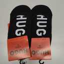 2 x HUGO Women's 2-Pack Bold Logo Invisible Socks (Black, M)
