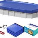 POOLHACKER 18x33 FT Oval Pool Cover, 420D Extra Thick