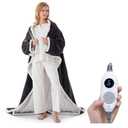 Westinghouse Electric Snuggle Throw Blankets with Foot Pocket, Wearable Heated Blanket with Sleeves, 6 Heating Levels & 2 to 10 Hours Heating Time Settings, 50 * 70"+18", Grey