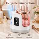 Electric Makeup Brush Cleaner Machine with Automatic Cleaning and Drying Functions Portable Makeup Brush Cleaner for All Size of Makeup Brushes Gifts for Makeup Lovers