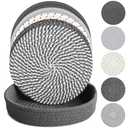 KITLAB 10 Inch Trivets for Hot Dishes, Hot Pots and Pans, Extra Large Thick Heat Resistant Large Coaster, Hot Pads, Kitchen Essentials, Pot Holders for Countertop with Storage Basket, 5 Pcs