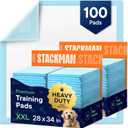 Puppy Pads XL 28x34 [100-COUNT] Dog Pads Extra Large 28" x 34" Leak-Proof Dog Pee Pads - Quick-Dry Puppy Pee Pads Pet Potty Training - Heavy Duty Super Absorbent Wee Wee Pads for Dogs Bulk -100 Pack