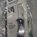 SOG Flare Folding and Pocket Knife Assisted Opening Tech Knife w/ 3.5 Inch Stainless Straight Edge Blade & Tactical Knife GRN Grip (FLA1001-CP), Black